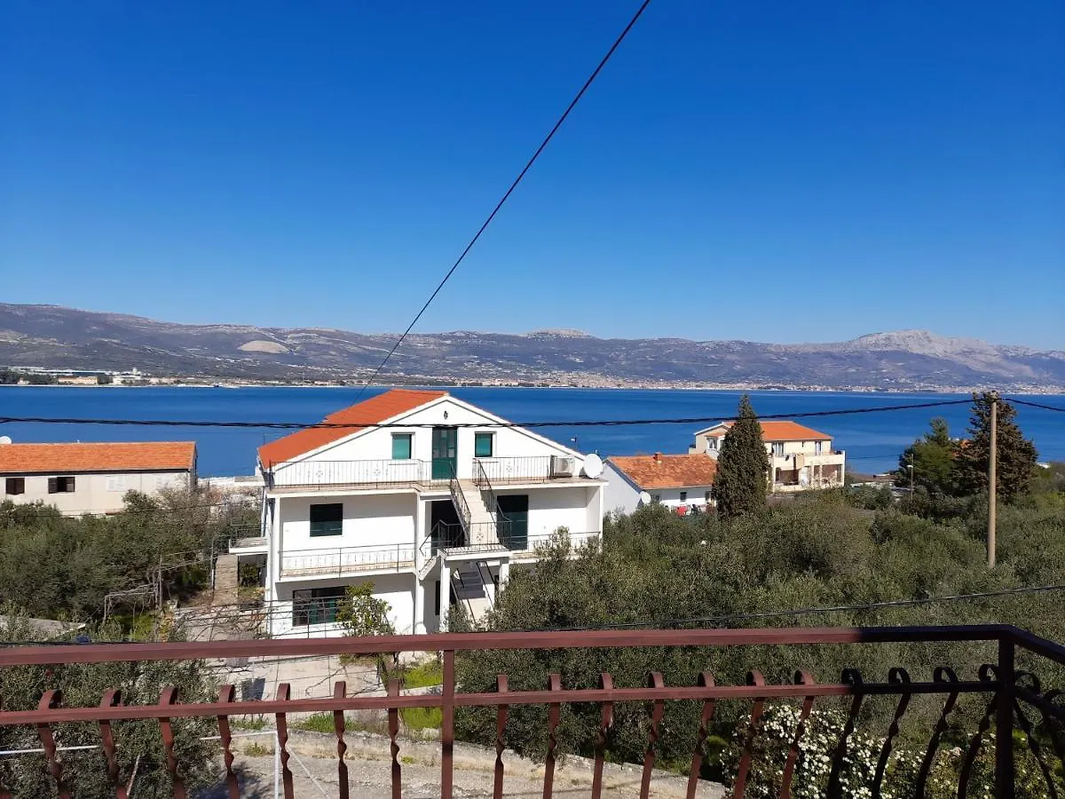 Big Apt W Large Terrace&Great Sea View Close Beach Trogir